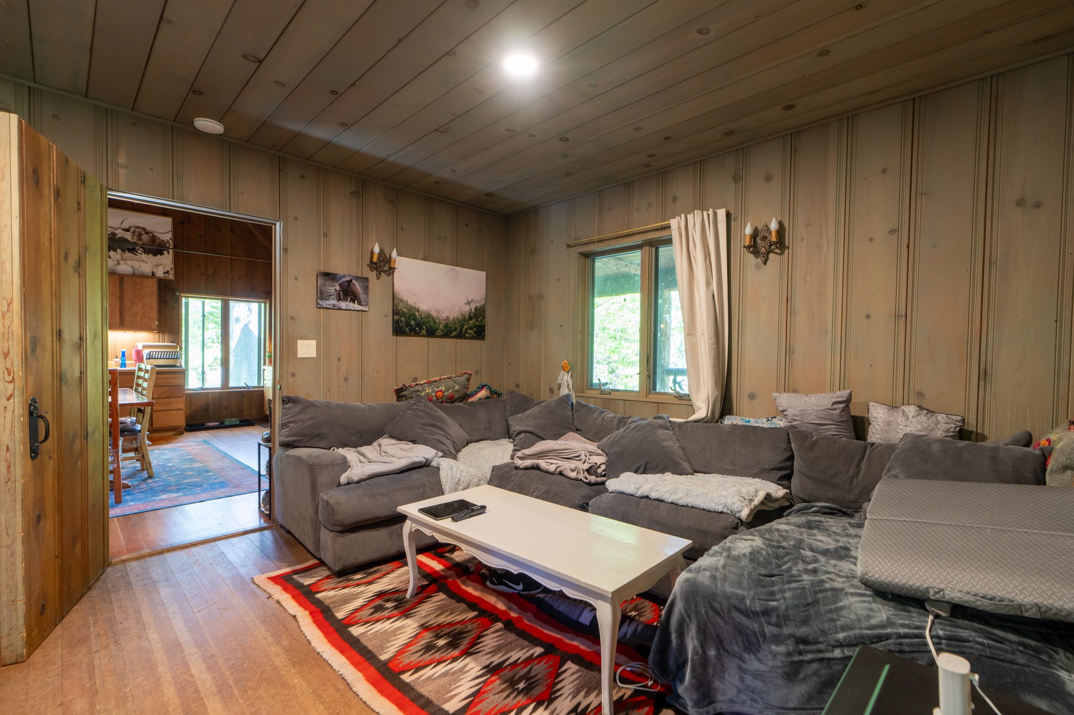 Guest cottage living room