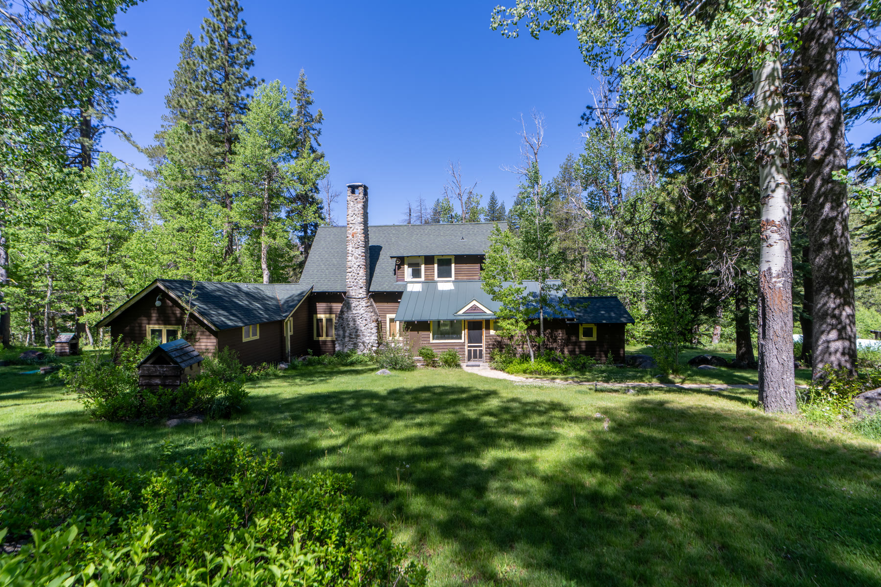 Main residence and lawn